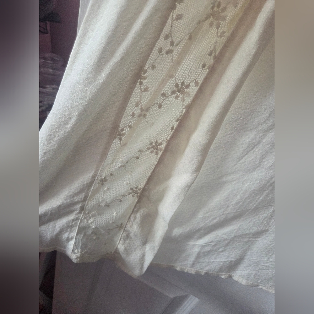 Elegant Cream Lace Kimono Cardigan Size XS - Picture 4 of 5